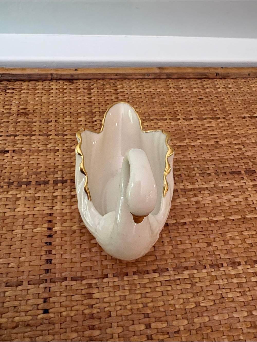 Lenox Small Gold & Cream Swan Trinket Dish, Weddings - Picture 8 of 8